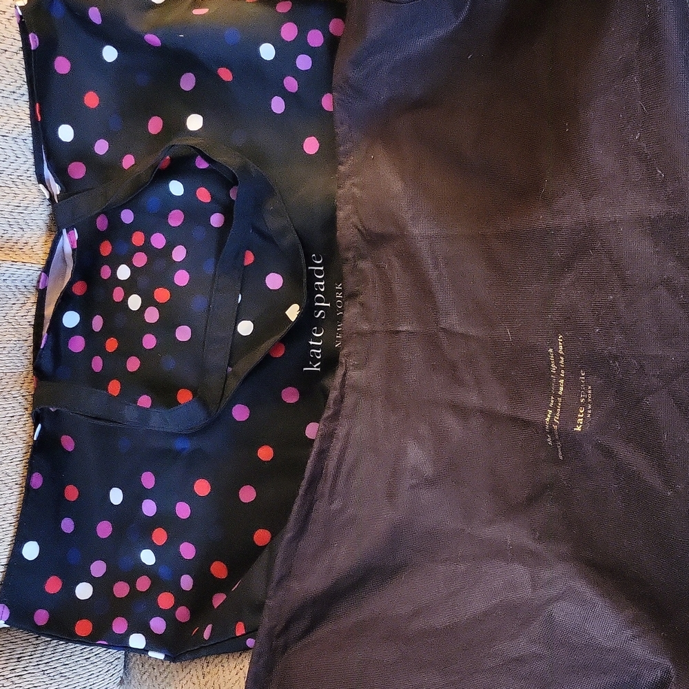 Kate Spade Large cloth tote bag and extra large purse dust bag.